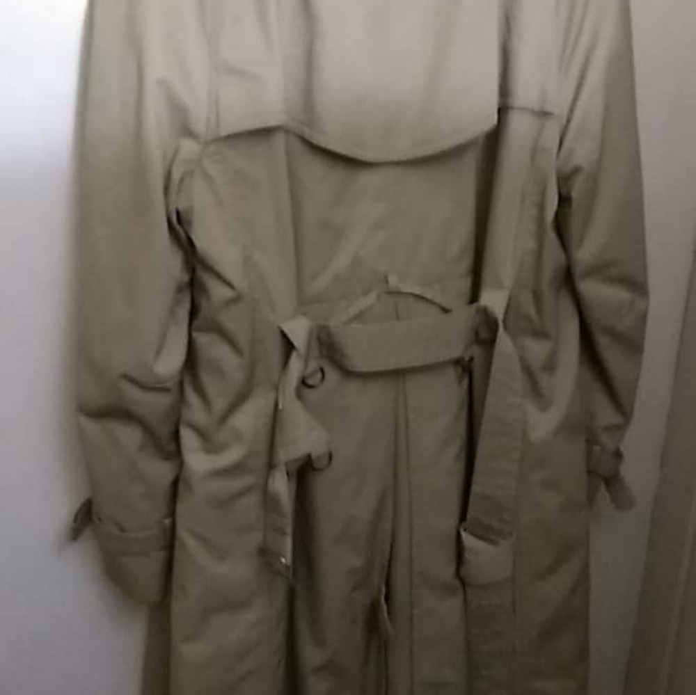 Tan trench coat